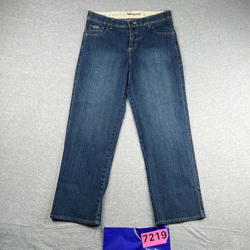 Lee Comfort Waistband Denim Jeans Womens Size 16M Casual Dark Wash